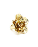 Bold Flower Ring, Golden