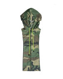 Camo-Print Hooded Dickey