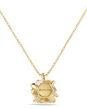 Petite Cable Wrap Champagne Citrine Pendant Necklace