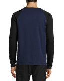 Colorblock Baseball Thermal T-Shirt, Victory