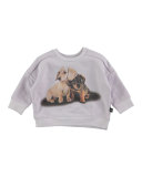 Dana Pullover Dachshund Sweatshirt, Light Purple, Size 12-24 Months