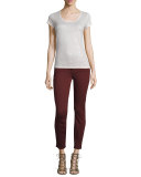 Verdugo Skinny Ankle Jeans, Deep Syrah