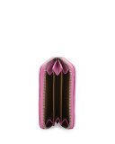 Intrecciato Mini Coin Purse, Magenta