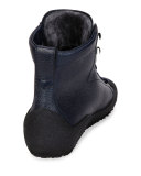 Ellon Shearling-Lined Leather Snow Boot, Blue