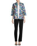 Embroidered Easy-Fit Organza Jacket 