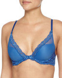 Feathers Contour Underwire Bra, Nautical Blue