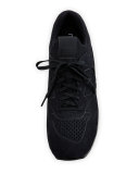 696 Deconstructed Lace-Up Sneaker, Black