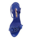 Lilico Floral Leather Sandal, Royal