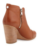 Margot Side-Zip Ankle Boot, Tan