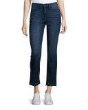 Le High Straight-Leg Cropped Jeans w/Released Hem, Delancey