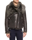 Woodland Leather Jacket, Black