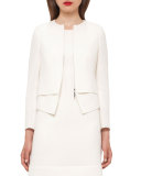 Identity Wool Crepe Jacket, Moonstone Ivory