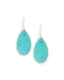 925 Rock Candy Turquoise Pear Drop Earrings