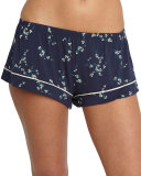 Daisy Pajama Shorts, Multicolor