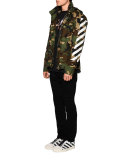 M65 Camo-Print Zip Jacket, White