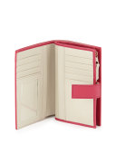 Panama Medium Continental Wallet, Fuchsia