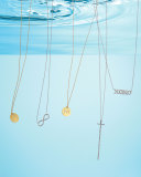18k White Gold Diamond XOXO Necklace