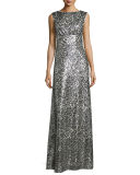 Evie Beaded Column Gown