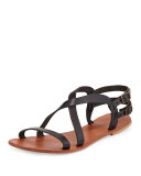 Socoa Strappy Leather Sandal, Black