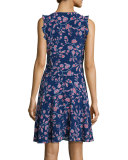 Kyoto Sleeveless Floral-Print Dress