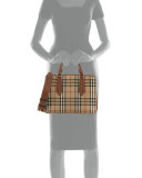 Ballingdon Medium House Check Tote Bag, Honey/Tan