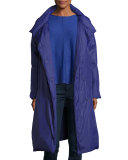 Long Stand-Collar Puffer Coat