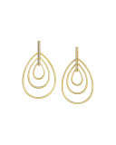 Moderne 18k Diamond Teardrop Earrings