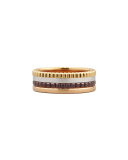 Classic Quatre 18k Four-Color Gold Small Band Ring, Size 7