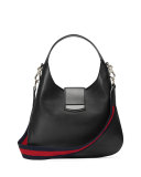 Dionysus Medium Embroidered-Birds Hobo Bag, Black/Multi