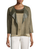 Odene Lambskin Suede Topper Jacket
