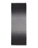 Degrade Wool Scarf, Gray/Black