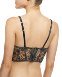 Flammes Et Fumee Underwire Half-Cup Bustier, Anthracite