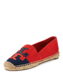 Jamie Two-Tone Logo Espadrille Flat