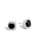 Classic Chain Pavé Diamond Stud Earrings