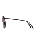 Round Monochromatic Cutout Sunglasses