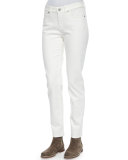 Hidalgo Denim Ankle Jeans, White
