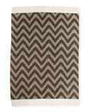 Fisher Project Chevron Cashmere Wrap w/ Fringe 