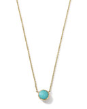 18K Gold Mini-Lollipop Birthstone Necklace (December), 16-18"