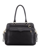 Knocked Up Nylon Diaper Bag, Black