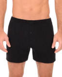 Pima Cotton Knit Boxer, Black