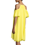 Appolonia Cold-Shoulder Sun Dress, Yellow