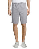 Mateo Silk-Blend Shorts, Alloy