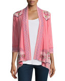 Sabine Embroidered Wrap Jacket 