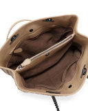 Intrecciato Medium Double-Chain Tote Bag, Beige