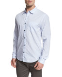 Striped Oxford Shirt, Light Blue