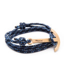 Men's Modern Anchor Rope Bracelet, Navy