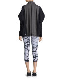 Reversible Print Performance Capri Pants, Nebula