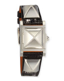 Hermès Médor Stainless Steel Watch with Diamonds