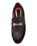 Cooper Suede Chain Loafer