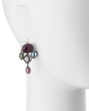 Sadie Girandole Earrings, Crazy Quilt